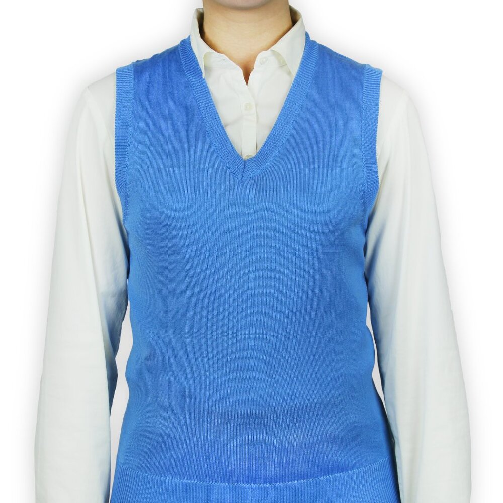 Womens Solid Sweater Vest - Picture 7 of 7